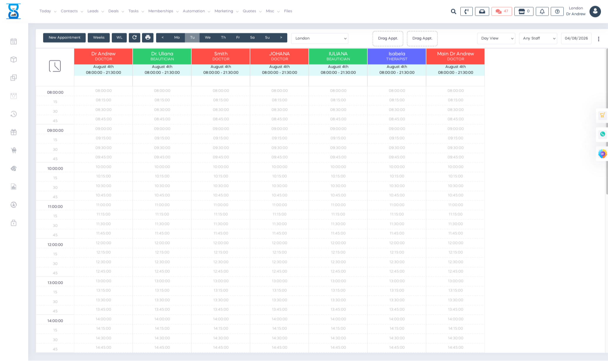 ClinicSoftware Calendar
